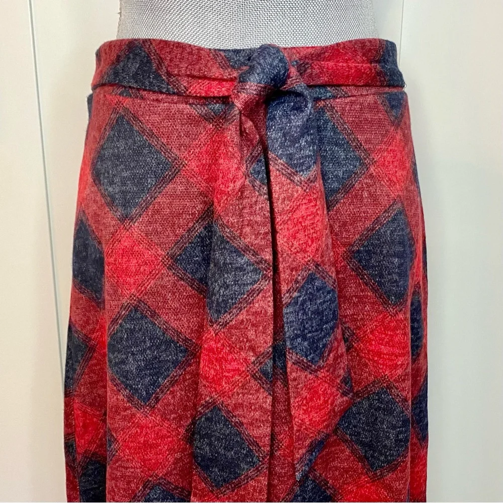 Vintage Plaid A-line Skirt